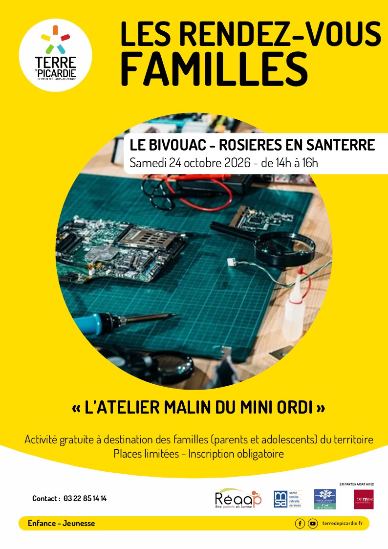 Les rendez-vous familles – L’atelier malin...